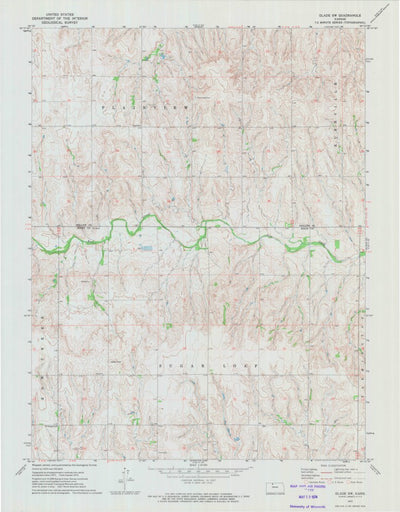 United States Geological Survey Glade SW, KS (1972, 24000-Scale) digital map