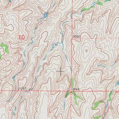 United States Geological Survey Glade SW, KS (1972, 24000-Scale) digital map