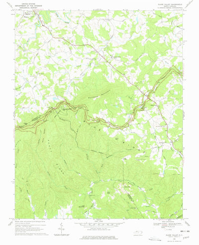 United States Geological Survey Glade Valley, NC (1968, 24000-Scale) digital map