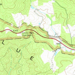 United States Geological Survey Glade Valley, NC (1968, 24000-Scale) digital map