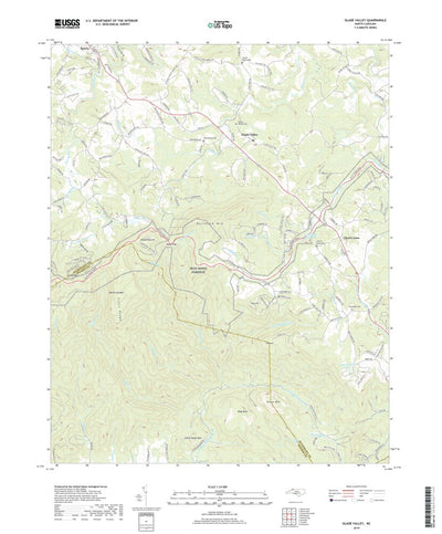 United States Geological Survey Glade Valley, NC (2019, 24000-Scale) digital map