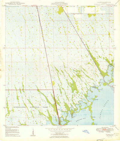 United States Geological Survey Glades, FL (1950, 24000-Scale) digital map