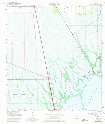 United States Geological Survey Glades, FL (1956, 24000-Scale) digital map