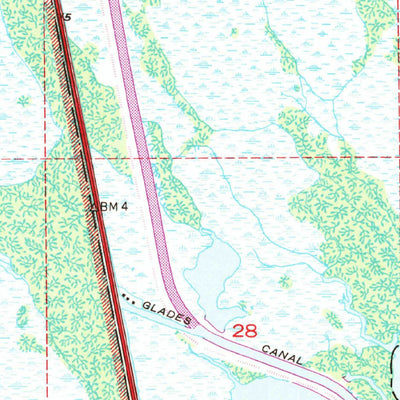 United States Geological Survey Glades, FL (1956, 24000-Scale) digital map