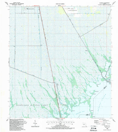United States Geological Survey Glades, FL (1988, 24000-Scale) digital map