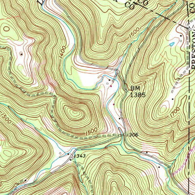 United States Geological Survey Gladesville, WV (1960, 24000-Scale) digital map