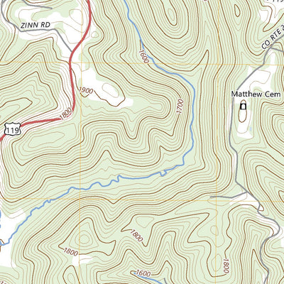 United States Geological Survey Gladesville, WV (2023, 24000-Scale) digital map