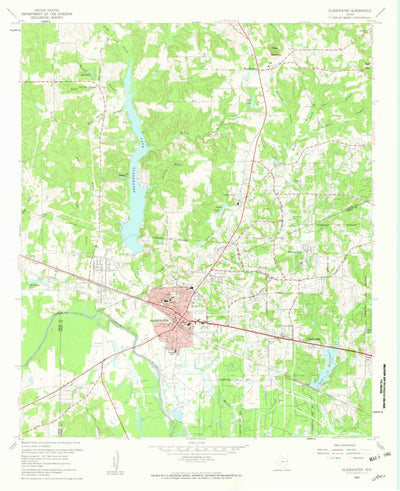 United States Geological Survey Gladewater, TX (1960, 24000-Scale) digital map