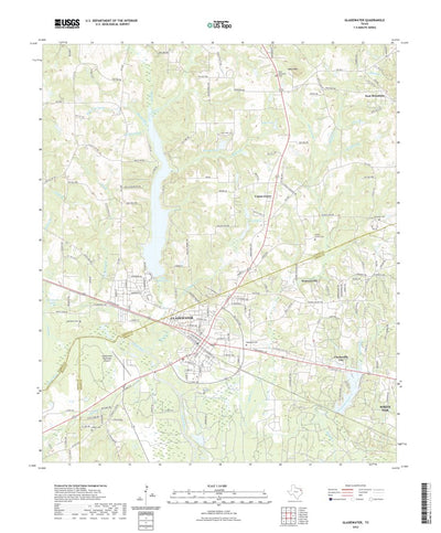 United States Geological Survey Gladewater, TX (2022, 24000-Scale) digital map