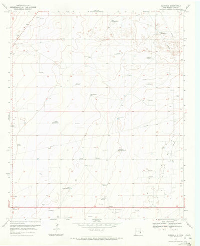 United States Geological Survey Gladiola, NM (1970, 24000-Scale) digital map