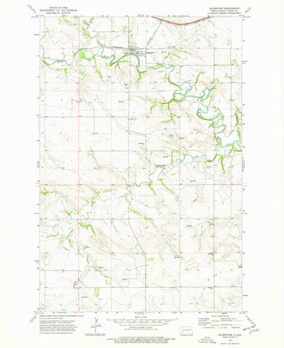 United States Geological Survey Gladstone, ND (1973, 24000-Scale) digital map
