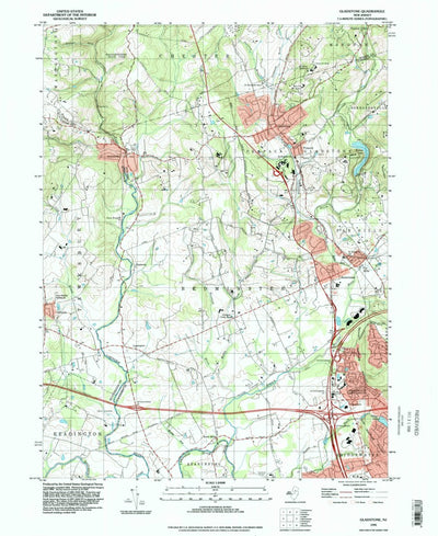 United States Geological Survey Gladstone, NJ (1995, 24000-Scale) digital map