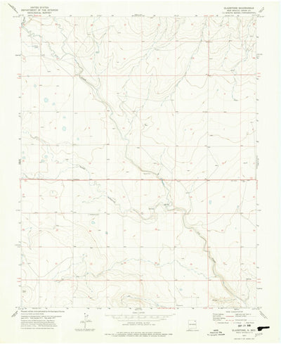 United States Geological Survey Gladstone, NM (1977, 24000-Scale) digital map