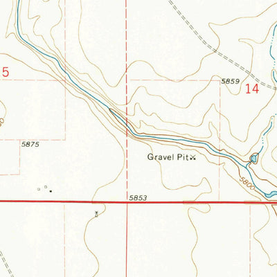 United States Geological Survey Gladstone, NM (1977, 24000-Scale) digital map