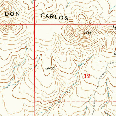 United States Geological Survey Gladstone NW, NM (1973, 24000-Scale) digital map