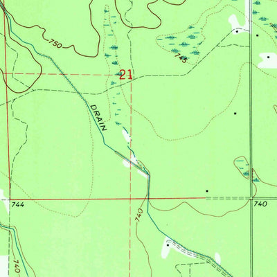 United States Geological Survey Gladwin, MI (1969, 24000-Scale) digital map