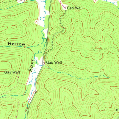 United States Geological Survey Glady, WV (1968, 24000-Scale) digital map