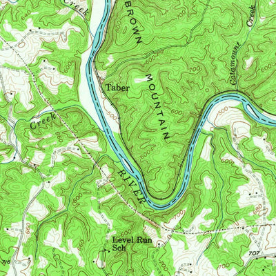 United States Geological Survey Gladys, VA (1956, 62500-Scale) digital map