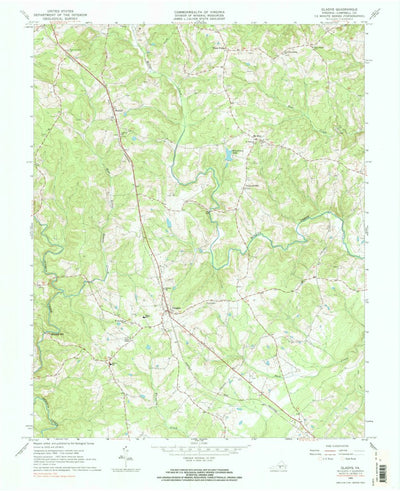 United States Geological Survey Gladys, VA (1966, 24000-Scale) digital map
