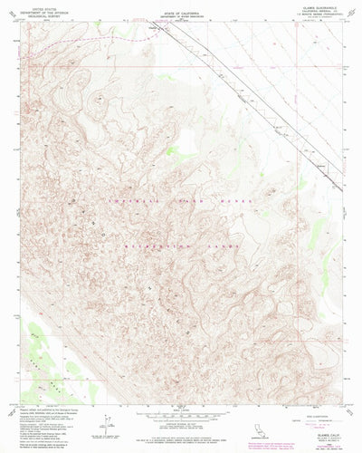 United States Geological Survey Glamis, CA (1955, 24000-Scale) digital map