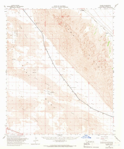 United States Geological Survey Glamis, CA (1955, 62500-Scale) digital map