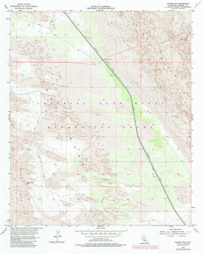 United States Geological Survey Glamis NW, CA (1954, 24000-Scale) digital map
