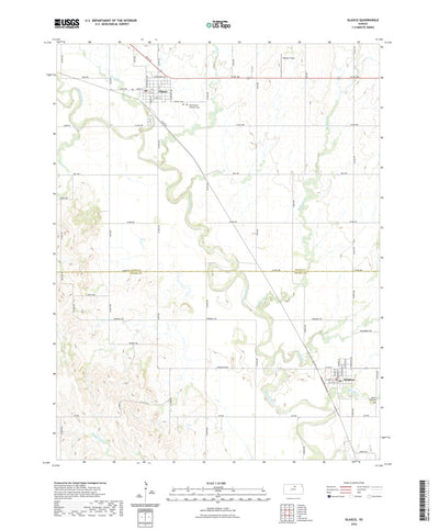 United States Geological Survey Glasco, KS (2022, 24000-Scale) digital map