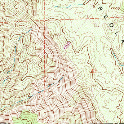 United States Geological Survey Glascock Mountain, CA (1958, 24000-Scale) digital map