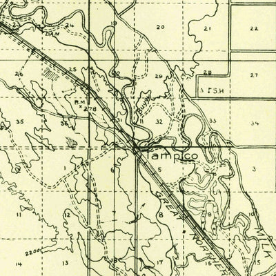 United States Geological Survey Glascow, MT (1943, 125000-Scale) digital map