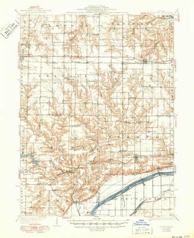 United States Geological Survey Glasford, IL (1930, 62500-Scale) digital map