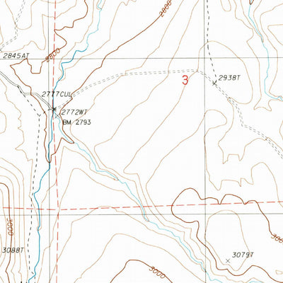 United States Geological Survey Glasgow Butte, OR (1988, 24000-Scale) digital map