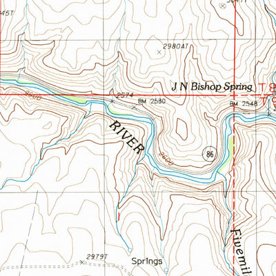 United States Geological Survey Glasgow Butte, OR (1988, 24000-Scale) digital map
