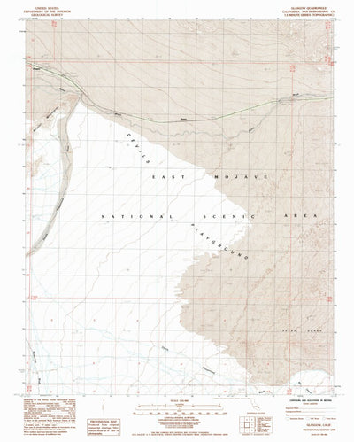 United States Geological Survey Glasgow, CA (1985, 24000-Scale) digital map