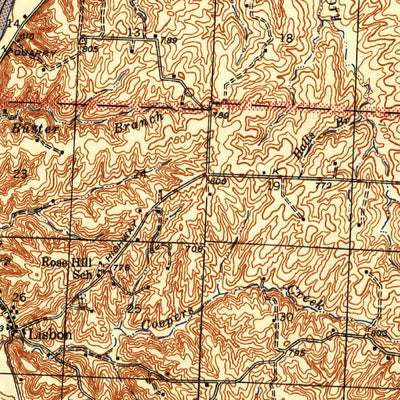 United States Geological Survey Glasgow, MO (1947, 62500-Scale) digital map