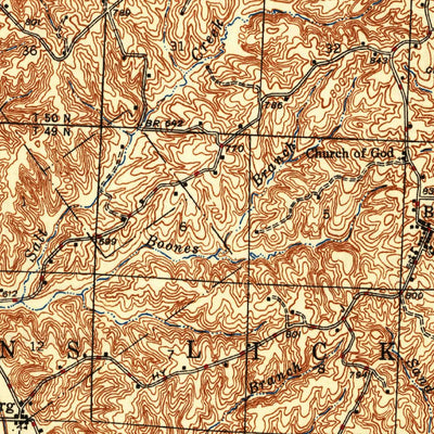 United States Geological Survey Glasgow, MO (1947, 62500-Scale) digital map