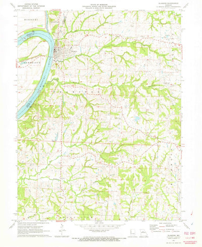 United States Geological Survey Glasgow, MO (1971, 24000-Scale) digital map