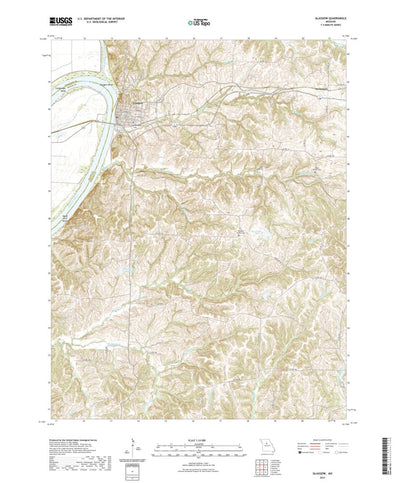 United States Geological Survey Glasgow, MO (2021, 24000-Scale) digital map
