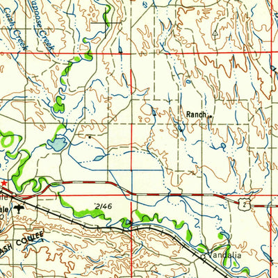 United States Geological Survey Glasgow, MT (1958, 250000-Scale) digital map