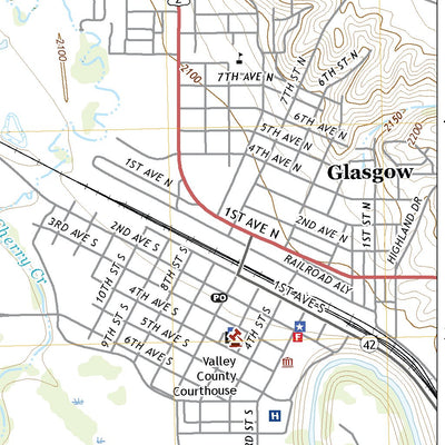 United States Geological Survey Glasgow, MT (2020, 24000-Scale) digital map