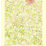 United States Geological Survey Glasgow South, KY (1953, 24000-Scale) digital map