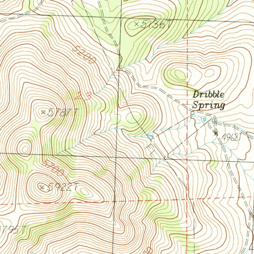 Glass Butte Spring Nap In Glass Buttes, OR (1983, 24000-Scale) Map by United States Geological ...