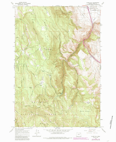 United States Geological Survey Glass Hill, OR (1965, 24000-Scale) digital map