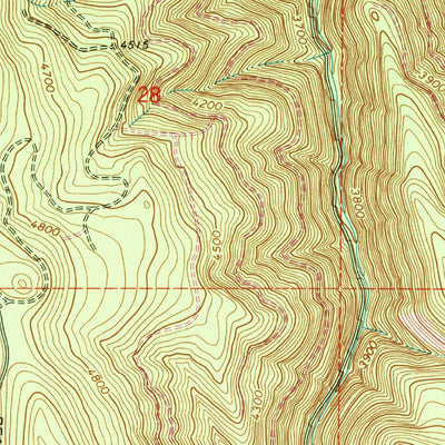 United States Geological Survey Glass Hill, OR (1965, 24000-Scale) digital map