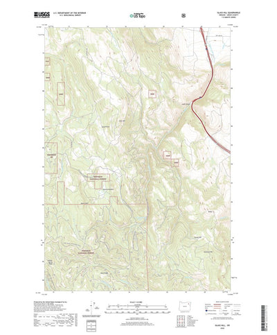 United States Geological Survey Glass Hill, OR (2020, 24000-Scale) digital map
