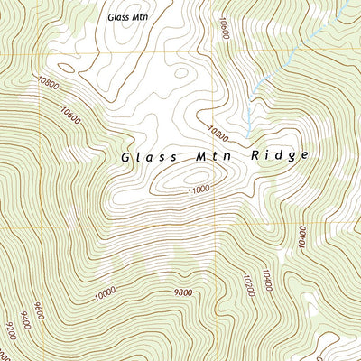 United States Geological Survey Glass Mountain, CA (2021, 24000-Scale) digital map