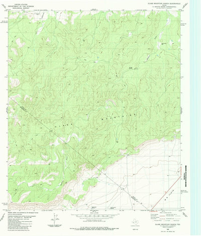 United States Geological Survey Glass Mountain Ranch, TX (1983, 24000-Scale) digital map