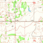 United States Geological Survey Glass Mountains NE, OK (1969, 24000-Scale) digital map