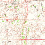 United States Geological Survey Glass Mountains NE, OK (1969, 24000-Scale) digital map