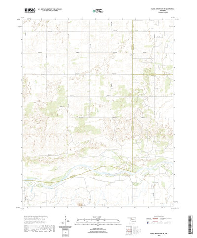 United States Geological Survey Glass Mountains NE, OK (2022, 24000-Scale) digital map