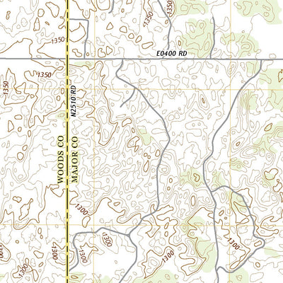 United States Geological Survey Glass Mountains NE, OK (2022, 24000-Scale) digital map